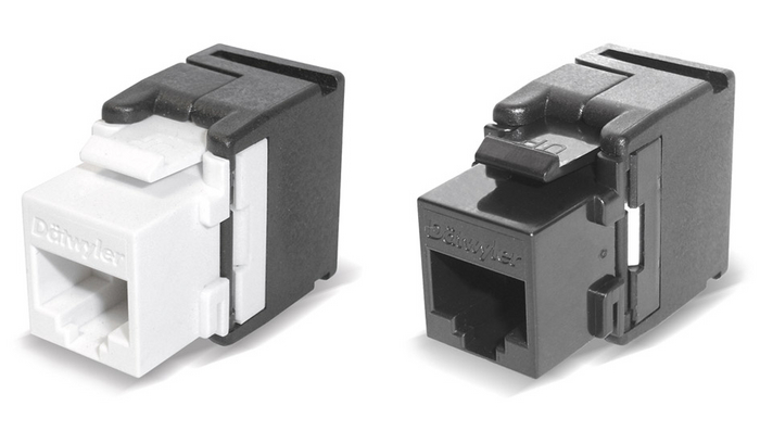 RJ45 Module KU-T 1/8 tool-less, Cat. 6, zwart, niet-afgeschermd