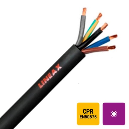 [LINEAX3G1,5-ECA] H07RN-F rubberkabel flexibel Nexans 750V Eca AD6 zwart 3G1,5mm²