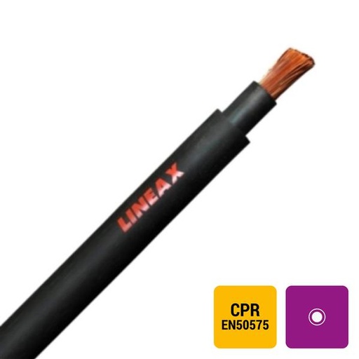 [LINEAX1X120-ECAB500] H07RN-F rubberkabel flexibel 750V Eca AD6 zwart 1X120mm² Nexans