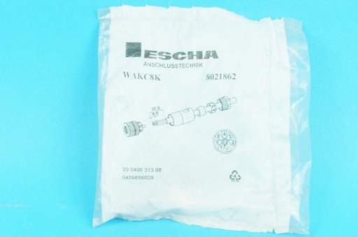 [8021862] Escha WAKC8K connector 8021862