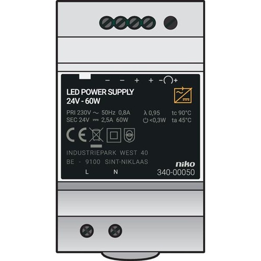 [340-00050] Modulaire voeding 24 Vdc, 60 W