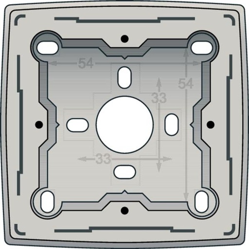 [102-77100] Enkele opbouwdoos voor alle inbouwapparaten uit de Original-reeks, Light grey