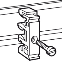 [036478] Aanpasser voor bi-rail EN 60715 - voor schroeven met diameter 4 mm - voor bevestiging van apparatuur in wand- en vloerverdeelkasten