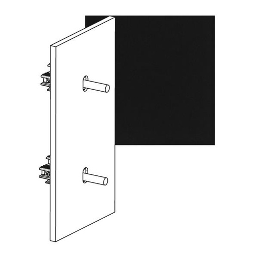 [AR67804] ART 2x wissel verticaal 10A - épure Mat zwart