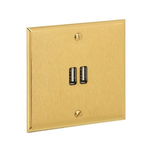 [AR67222] ART dubbele oplader USB mémoire Geborsteld goud