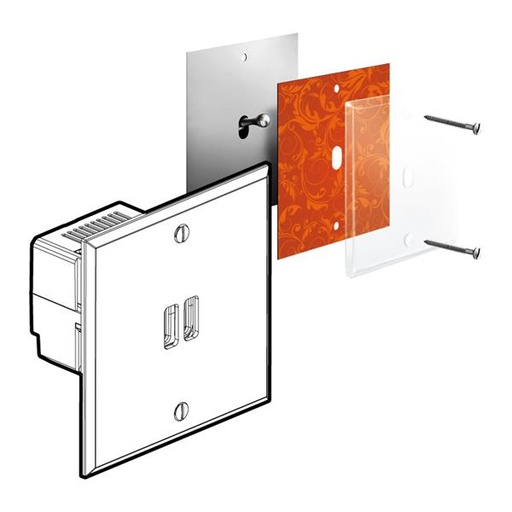 [AR67022] ART dubbele oplader USB mémoire Kristal