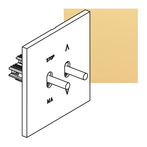 [AR67720] ART rolluikbediening épure Gespiegeld goud