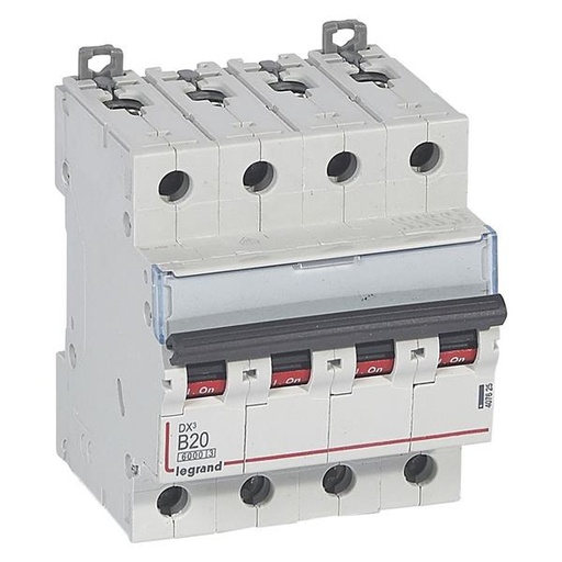 [407625] Automaat DX³ 6000A/10kA 4P B20 400V - 4 modules