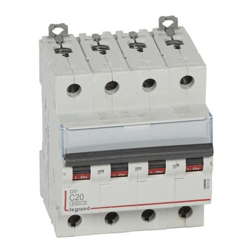 [407929] Automaat DX³ 6000A/10kA 4P C20 400V 4 modules