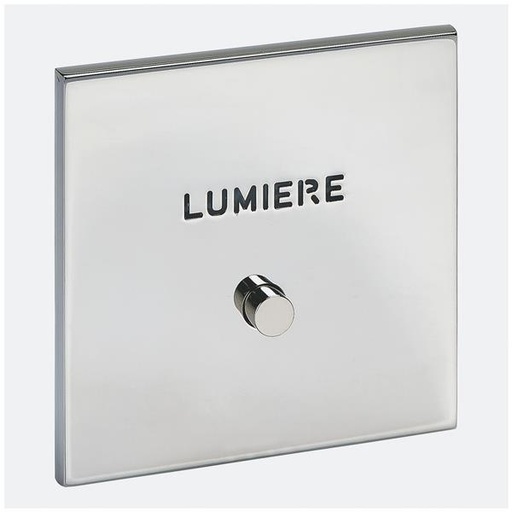 [AR67692] ART verlichting drukknop \"Lumière\" épure Gespiegeld staal