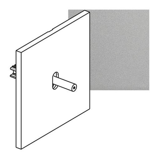 [AR67507] ART wissel verlicht 10A - épure Satijn staal