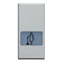 [HC4921MR] Hotel toepassingen - verlichtbare toetsen met symbool voor axiale bedieningen - voor mechanisme met axiale bediening  en 'kamer opmaken' symbool - 1 module - tech