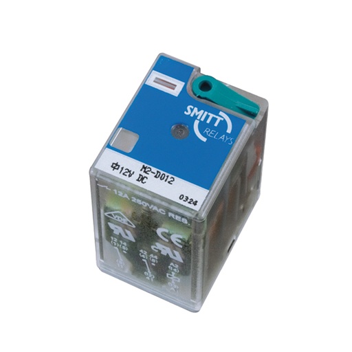 [321.000.310] Miniatuur insteekrelais M2-D125 2wisselcontact. 12A 125VDC