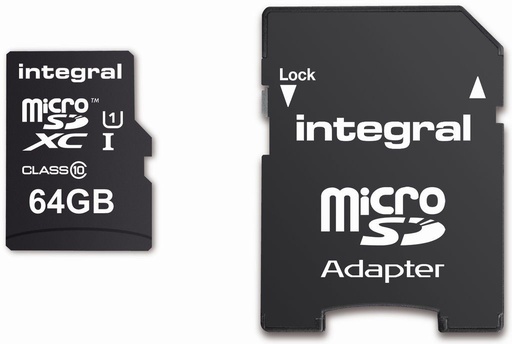 [TMSD102] Integral MicroSDHC/XC card class 10 with adaptor