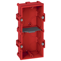 [080142] Batibox meervoudige inbouwdoos voor metselwerk - monoblok - voor 2 mechanismen of 4/5 modules horizontaal of verticaal gebruik - diepte 40 mm