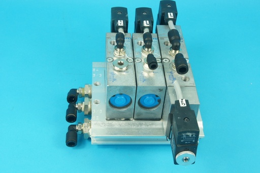 [15901] Festo 2x MFH-5-1/4 15901 + JMFH-5-/4B 19789 magneetventiel