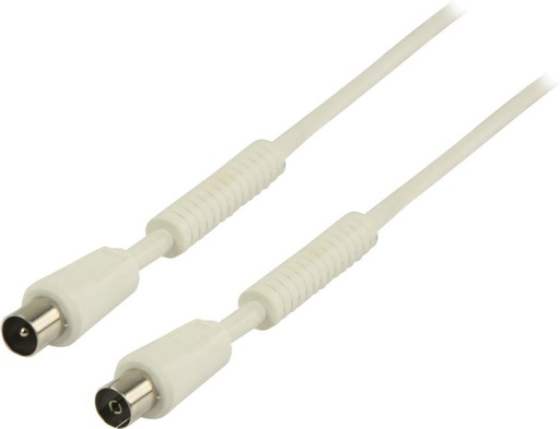 [VLSP40010W150] Valueline 100 dB Coaxkabel Coax Male (IEC) - Coax Female (IEC) 15.0 m Wit