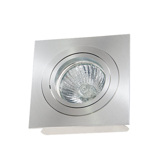 [VDGE0010-B] LED Inbouwspot vierkant 88 x 88 x 90 mm GU10 richtbaar met bladveren ALU 50 W 220-240 VAC IP20  Toonzaal model