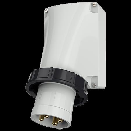 [358] Toestelcontactstop 63A 4P 7H 500V zwart IP67