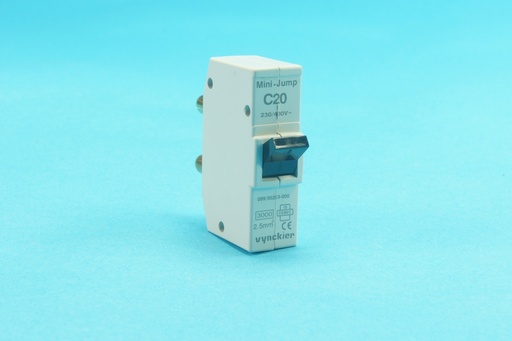 [95253-000-C] Vynckier mini-jump 95253-000 plug-in circuit breaker C20A 230/400 VAC 3 kA 2.5 mm²