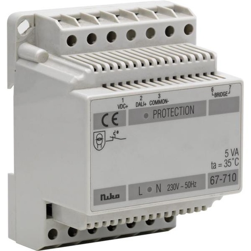 [67-710] Modulaire laagspanningsvoeding voor DALI-bus