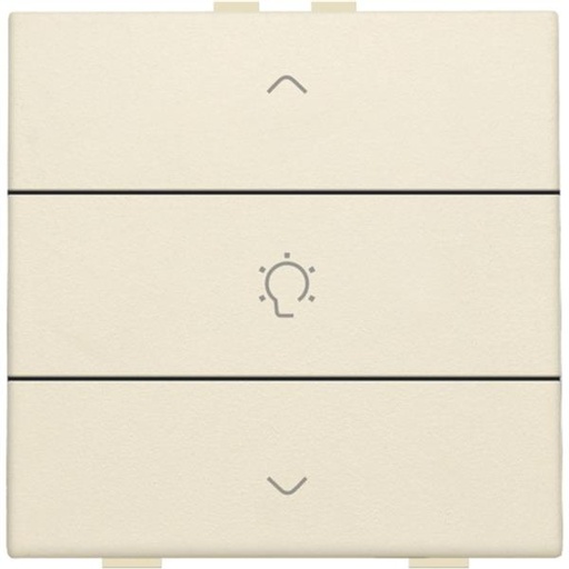 [100-51043] Home Control enkelvoudige bediening dimmer met 3-voudige toets, Original crème