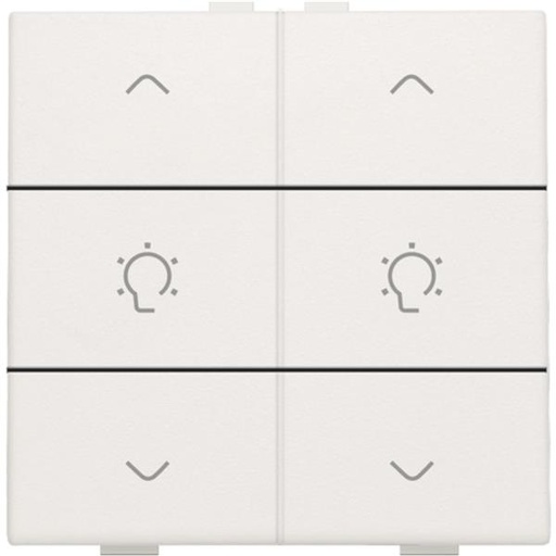 [101-51046] Home Control 2-voudige bediening dimmer met 6-voudige toets, Original wit