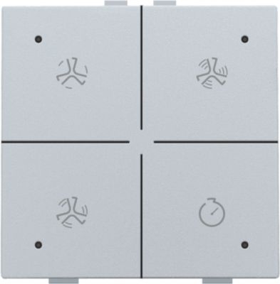 [121-52054] Home Control bediening ventilatie met led, sterling