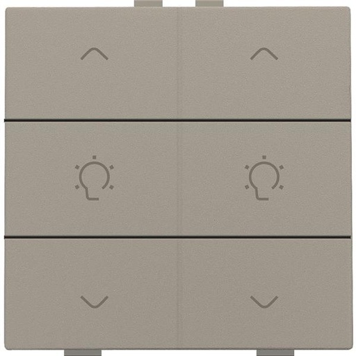 [123-51046] Home Control 2-voudige bediening dimmer met 6-voudige toets, brons