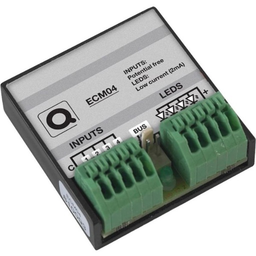 [ECM04] Energy Counter Module voor het meten van pulsen op 4 ingangen