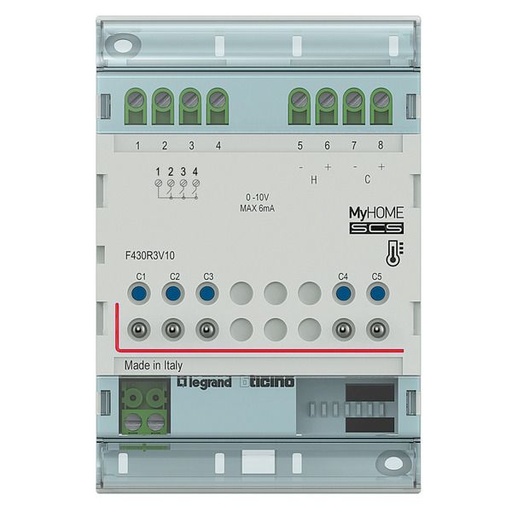 [F430R3V10] MH - Actuator 3 uitgangen en 2x0-10V voor klilmaatregeling