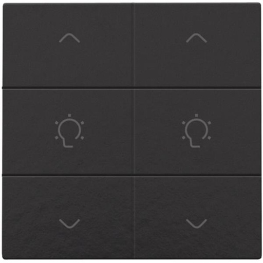 [200-51046] Home Control Enkelvoudige dimbediening (6 actieknoppen), piano black