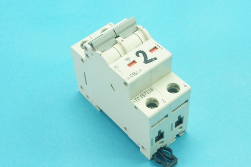 [L9-C16/2-6-C] Teco L9-C16/2-6 TC157118 circuit breaker C16A 6 kA 2 poles