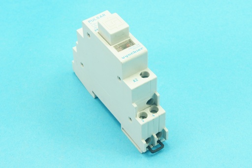 [650225-C] Vynckier Pulsar 650225 312/21-124 312/830021-124 modular impulse relay 2 poles with 2 NO 16A 250 VAC contacts and coil 24 VDC