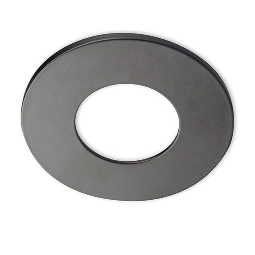 [113059] Cover aluminium round black matt for spotlight recessed Sys-68