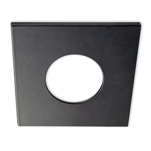 [113064] Cover aluminium square black matt for spotlight recessed Sys-68