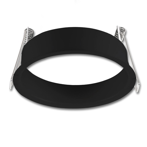 [113352] Recessed expansion ring round black matt for spotlight recessed Sys-68