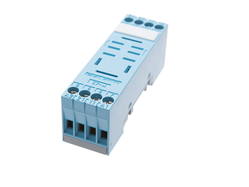 [S7-M-C] Sokkel relais 2x wisselcontact C7 10A 380 VAC schroefklemmen, geïntegreerde etiketruimte (zonder bevestigingsclip)