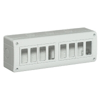 [25408] Opbouwdoos Idrobox IP 40 - 2x4 modules horizontaal - 11 ingangen- 1 tussenschot