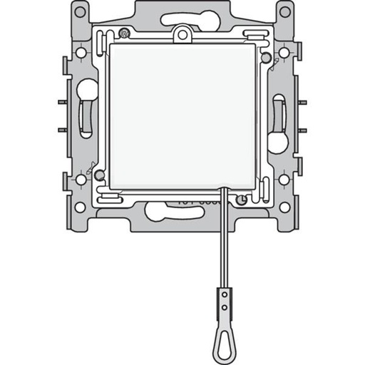 [101-63600] Trekschakelaar wissel, sokkel, schroefklemmen en afwerkingsset white
