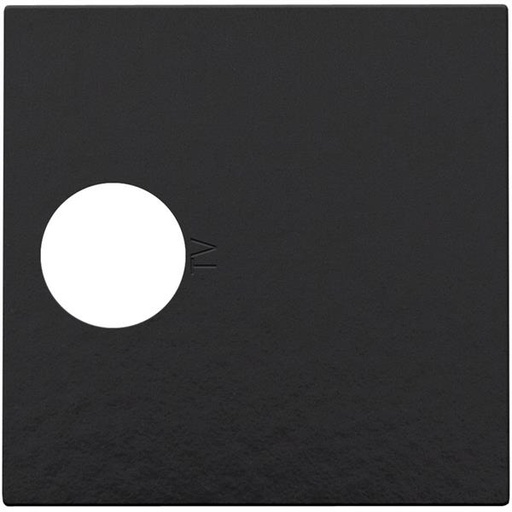 [200-69101] Afwerkingsset voor enkelvoudige coaxaansluiting voor tv, Bakelite® piano black coated