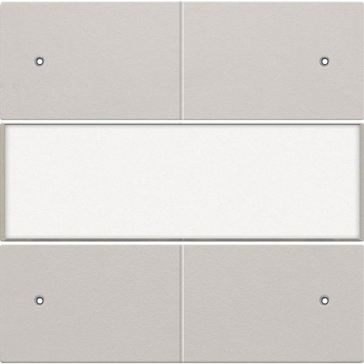 [102-40350] Afwerkingsset voor 4-voudige potentiaalvrije drukknop 24 V met led en tekstveld, light grey