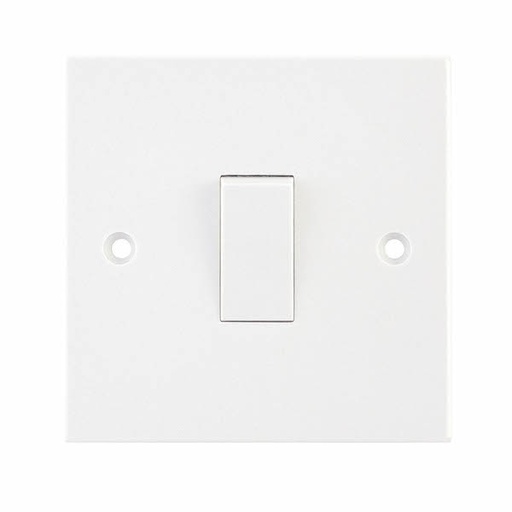 [LG201-A] Selectric Square LG201 BSEN60669-1 10A 250 VAC plate switch 1 gang 1 way 86x86 mm white new