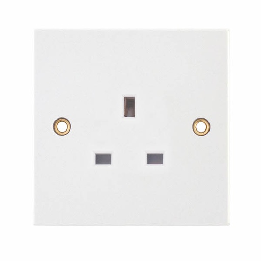 [LG9143-A] Selectric Square LG9143 BS1363 BS1363SS145 13A 250 VAC socket outlet 1 gang unswitched white new