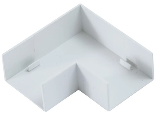 [QTRMFA4-A] Falcon Trunking QTRMFA4 PVC mini trunking flat angle - 40mm x 25mm white (lot of 10 pieces)