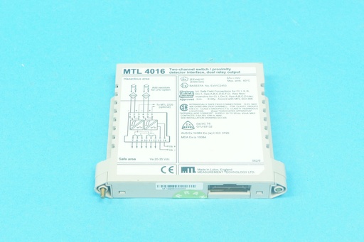 [MTL4016-C] MTL Instruments MTL4016 MTL 4016 2-channel switch / proximity detector interface dual relay output