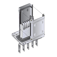 [50401001] Bord/transformator aansluiting rechts MR - 160A - Zucchini 4 geleiders