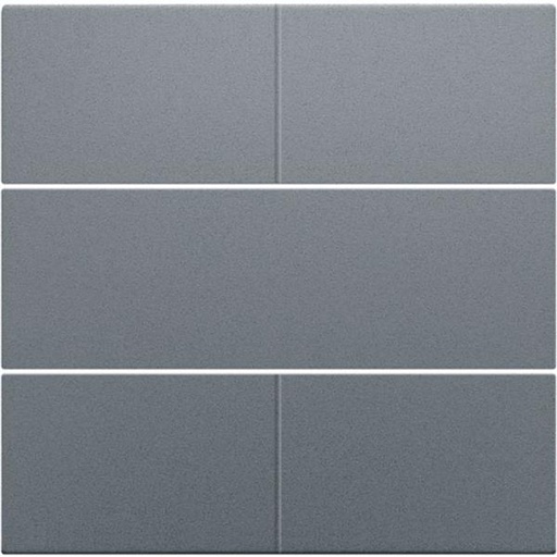 [220-40050] Afwerkingsset voor 4-voudige potentiaalvrije drukknop 24 V, alu steel grey coated