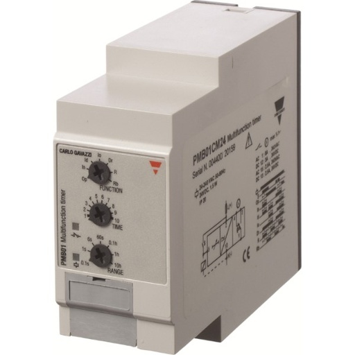 [PMB01DM24] CG TIJDRELAIS-MULTI-FUNCTIE-24-240VAC/VDC-0.1 sec-100 uur-11-PINS PLUG