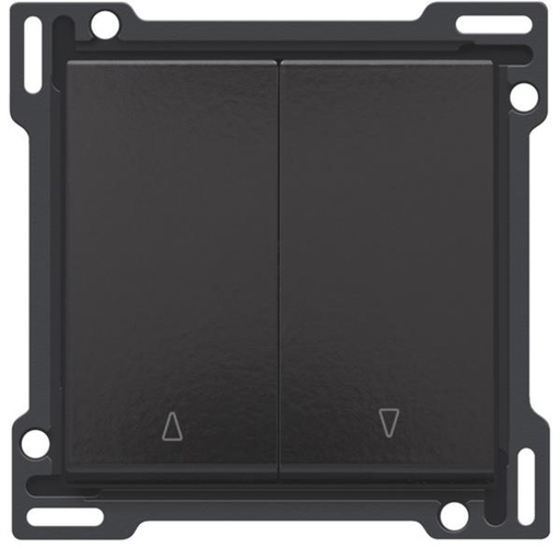 [200-65914] Afwerkingsset voor tweevoudige rolluikdrukknop, Bakelite® piano black coated